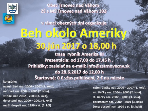 BEH OKOLO AMERIKY 2017 v Trnovci nad Váhom