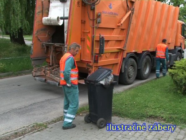 Zber komunálneho odpadu v 1. časti obce