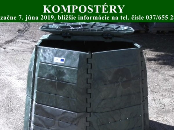 V obci začne výdaj kompostérov pre domácnosti od 7. júna 2019