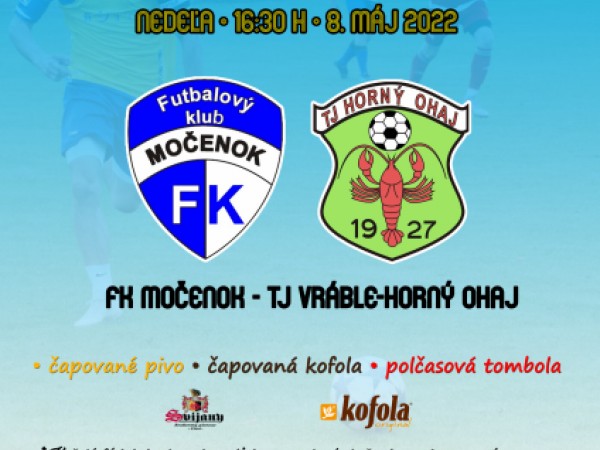 FK Močenok hostí Horný Oháj