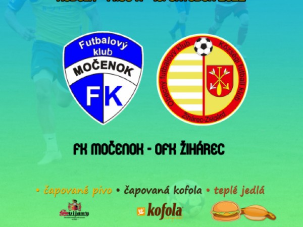 Futbalový klub Močenok pozýva na tohto víkendové futbalové zápasy