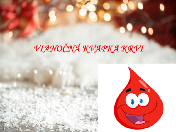 Vianočná kvapka krvi 13. decembra 2024