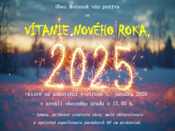 Vítanie Nového roka 2025