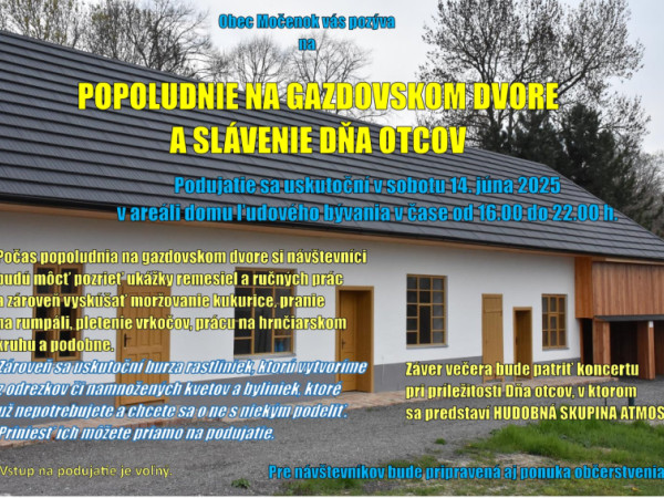 Popoludnie na Gazdovskom dvore a slávenie Dňa otcov - 14. júna 2025