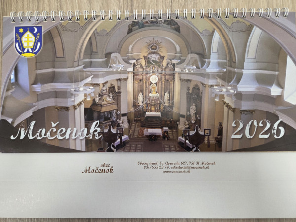 Stolové kalendáre a nálepky na smetné nádoby na rok 2026