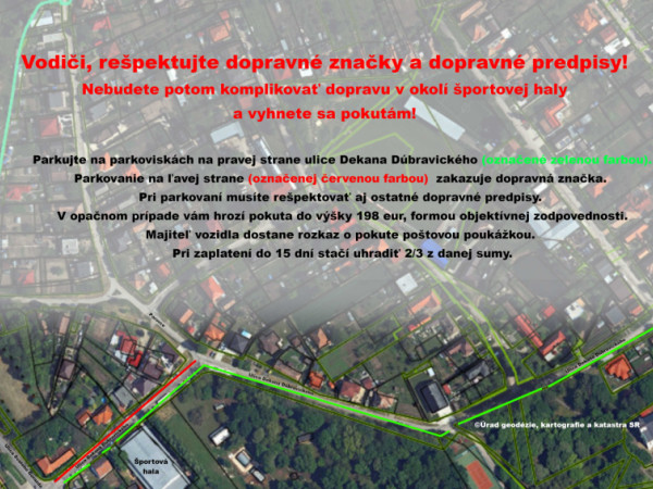 Zlepšime parkovanie pri športovej hale