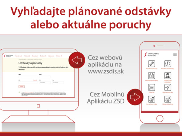 Informačný portál o aktuálnych poruchách a plánovaných odstávkach elektrickej energie