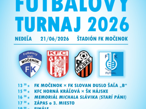 Tradičný letný futbalový turnaj sa uskutoční dňa 21.06.2026