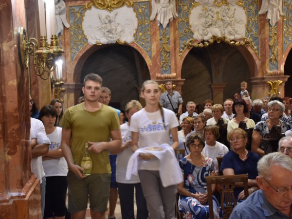 Sv. omša - celebroval vdp.  Peter Michalov v Bazilike sv. Emeráma na Nitrianskom hrade  25. 7. 2018